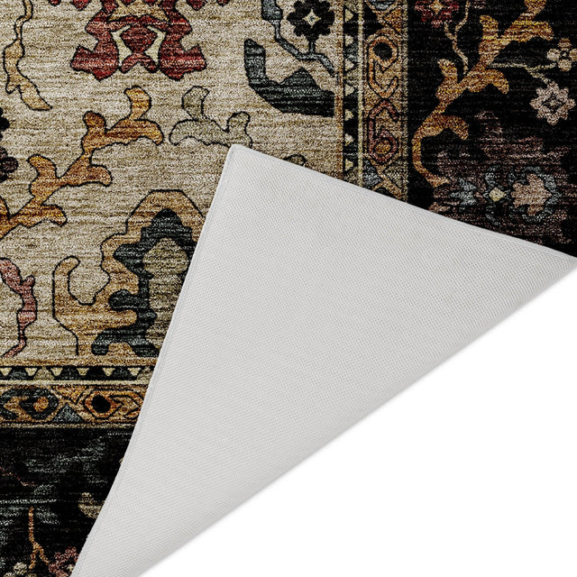 Dalyn Silk Road SR5 Black Rug backing detail
