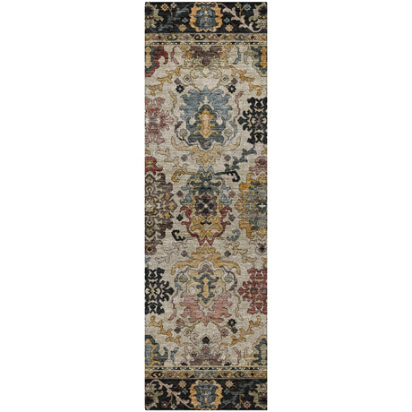 Dalyn Silk Road SR5 Black Rug runner rug