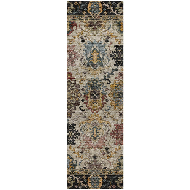 Dalyn Silk Road SR5 Black Rug runner rug