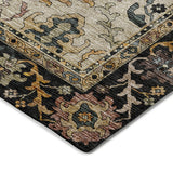 Dalyn Silk Road SR5 Black Rug corner detail