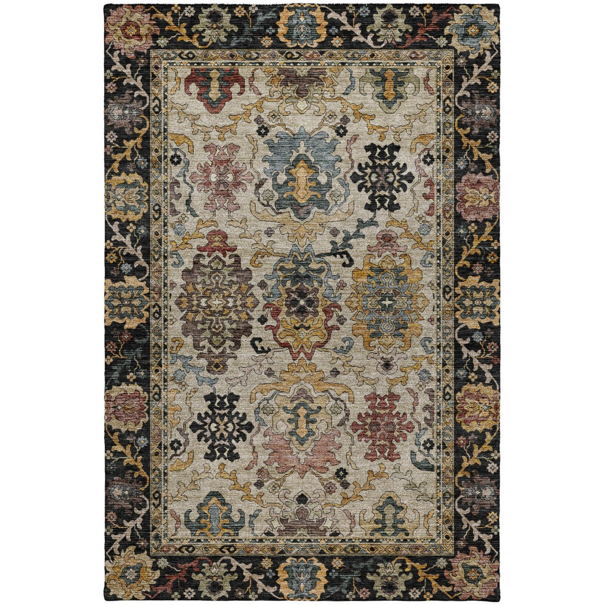 Dalyn Silk Road SR5 Black Rug main image