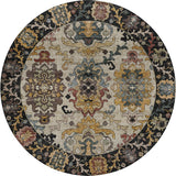 Dalyn Silk Road SR5 Black Rug round rug