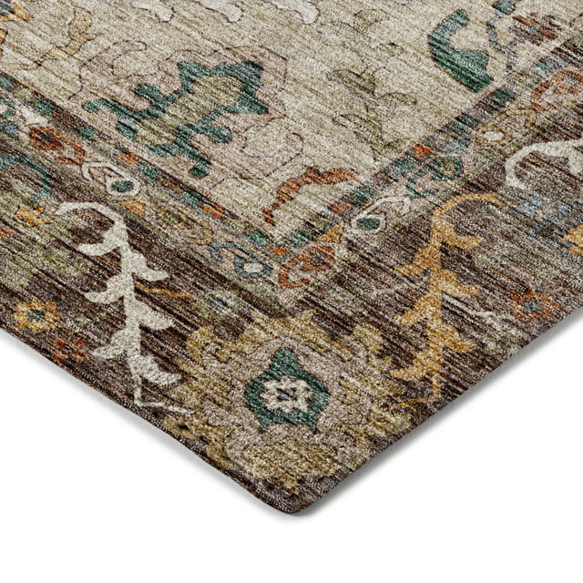Dalyn Silk Road SR5 Chocolate Rug corner detail