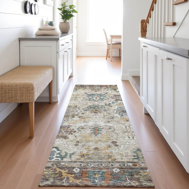 Dalyn Silk Road SR5 Chocolate Rug shown in a room