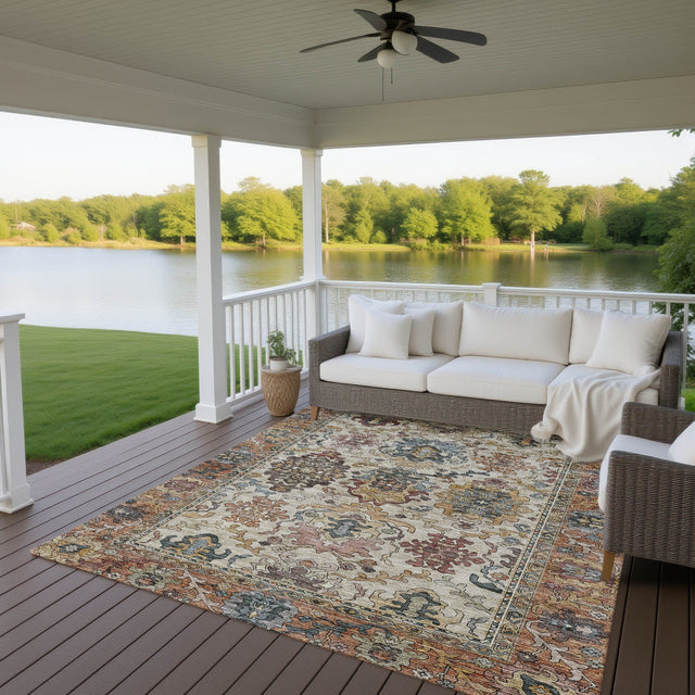 Dalyn Silk Road SR5 Copper Rug outdoor lifestyle image