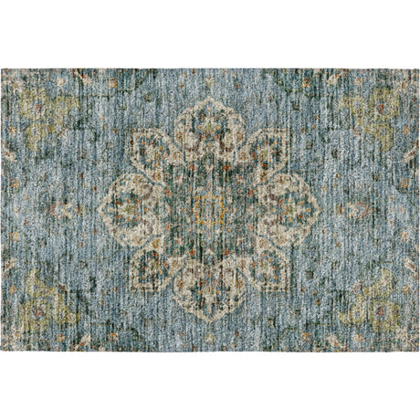 Dalyn Silk Road SR6 Aqua Rug rectangular rug