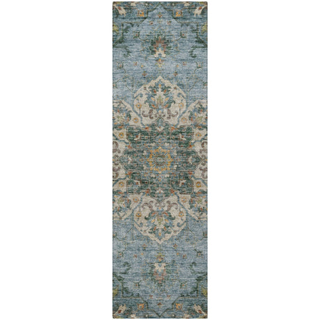 Dalyn Silk Road SR6 Aqua Rug runner rug
