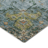 Dalyn Silk Road SR6 Aqua Rug corner detail