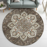 Dalyn Silk Road SR6 Chocolate Rug shown in a room