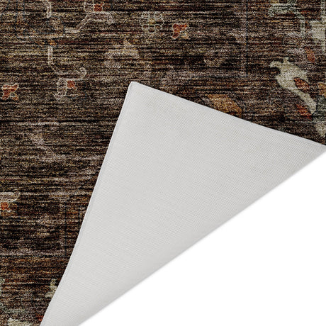 Dalyn Silk Road SR6 Chocolate Rug backing detail