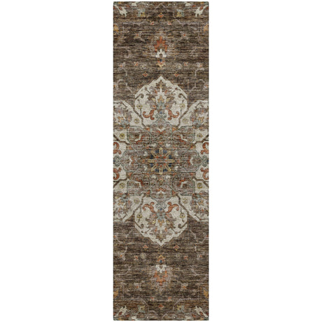 Dalyn Silk Road SR6 Chocolate Rug runner rug