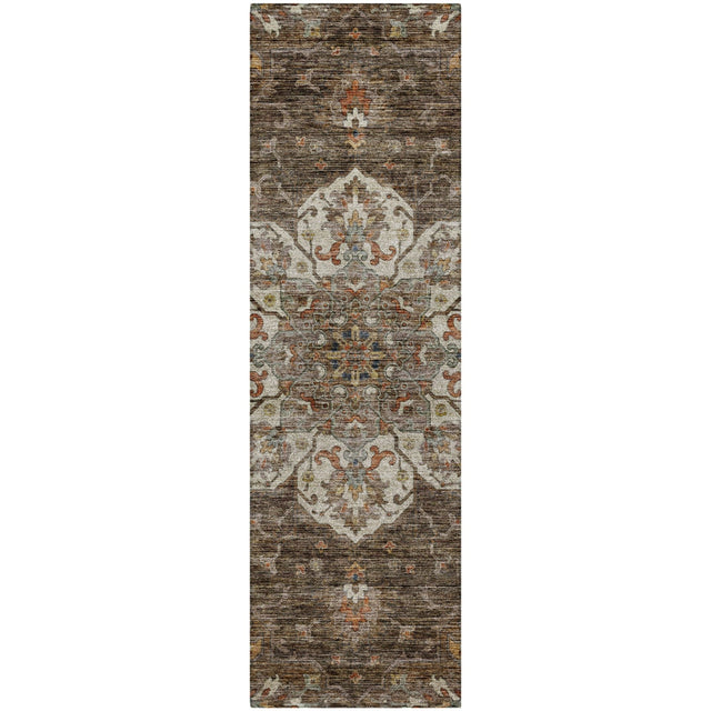 Dalyn Silk Road SR6 Chocolate Rug runner rug