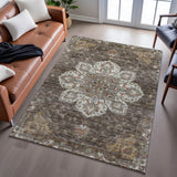 Dalyn Silk Road SR6 Chocolate Rug shown in a room