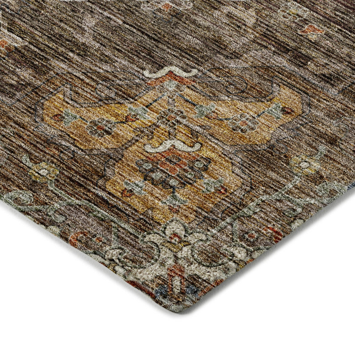 Dalyn Silk Road SR6 Chocolate Rug corner detail