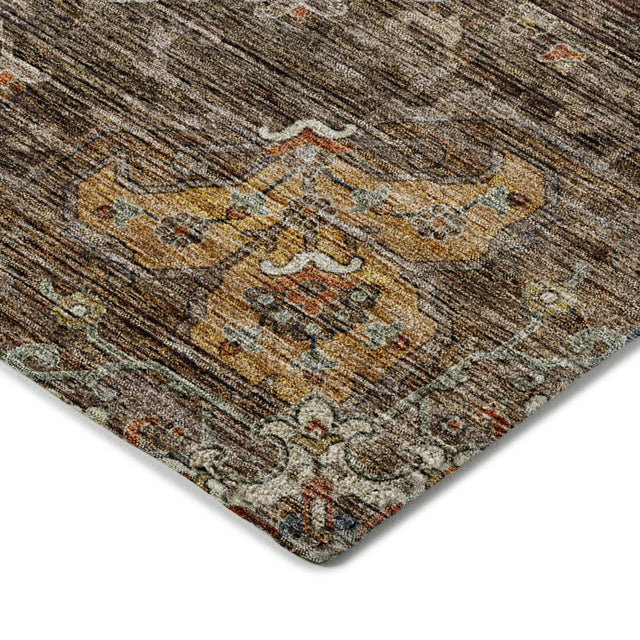 Dalyn Silk Road SR6 Chocolate Rug corner detail