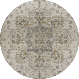 Dalyn Silk Road SR6 Ivory Rug round rug