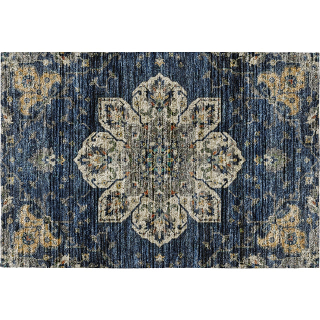 Dalyn Silk Road SR6 Navy Rug rectangular rug