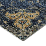 Dalyn Silk Road SR6 Navy Rug corner detail
