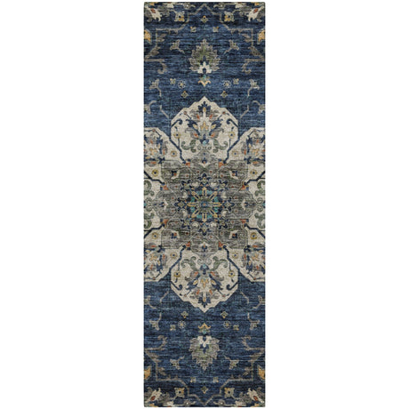 Dalyn Silk Road SR6 Navy Rug runner rug