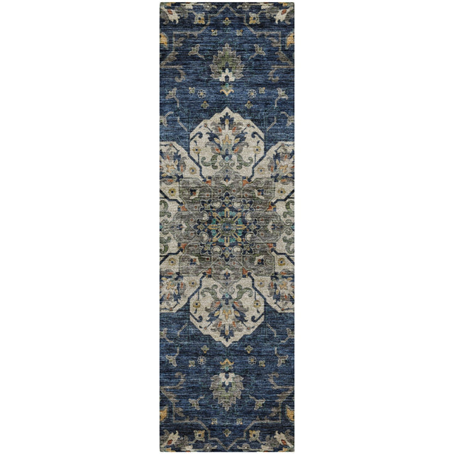 Dalyn Silk Road SR6 Navy Rug runner rug