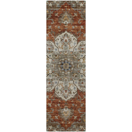 Dalyn Silk Road SR6 Paprika Rug runner rug
