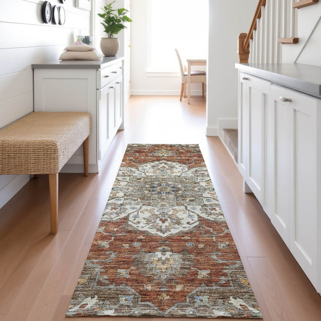 Dalyn Silk Road SR6 Paprika Rug shown in a room