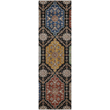 Dalyn Silk Road SR7 Black Rug runner rug