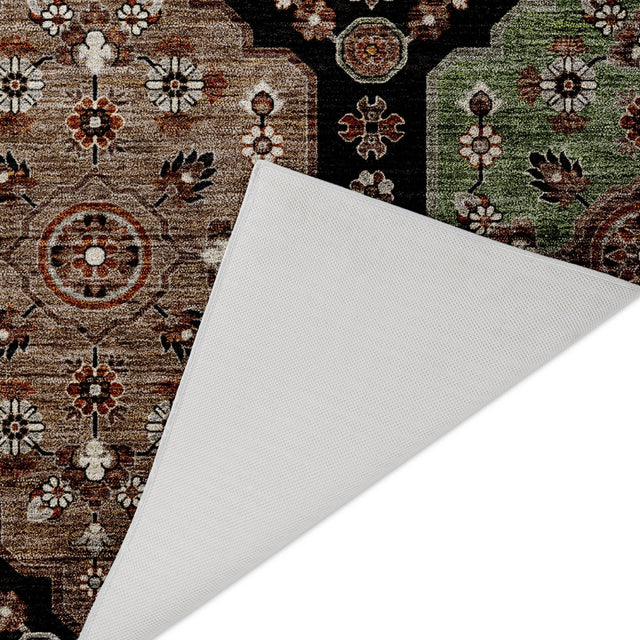 Dalyn Silk Road SR7 Black Rug backing detail