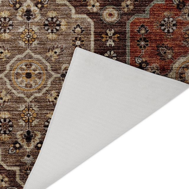 Dalyn Silk Road SR7 Chocolate Rug backing detail