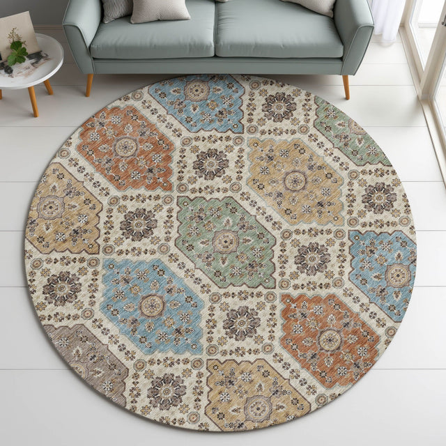 Dalyn Silk Road SR7 Linen Rug shown in a room