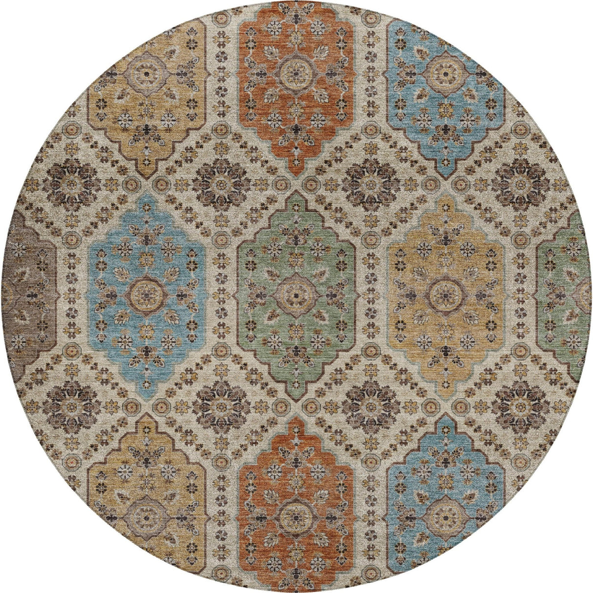 Dalyn Silk Road SR7 Linen Rug round rug