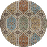 Dalyn Silk Road SR7 Linen Rug round rug