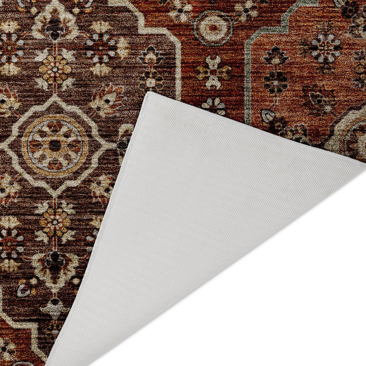 Dalyn Silk Road SR7 Paprika Rug backing detail
