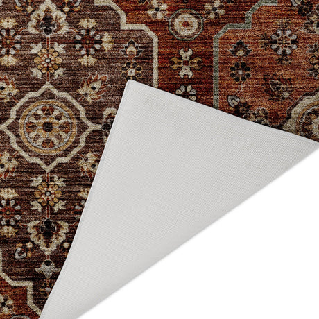 Dalyn Silk Road SR7 Paprika Rug backing detail