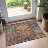 Dalyn Silk Road SR7 Paprika Rug shown in a room