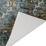 Dalyn Silk Road SR8 Aqua Rug backing detail