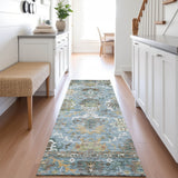 Dalyn Silk Road SR8 Aqua Rug shown in a room