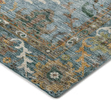 Dalyn Silk Road SR8 Aqua Rug corner detail