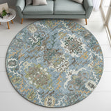 Dalyn Silk Road SR8 Aqua Rug shown in a room