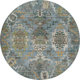 Dalyn Silk Road SR8 Aqua Rug round rug