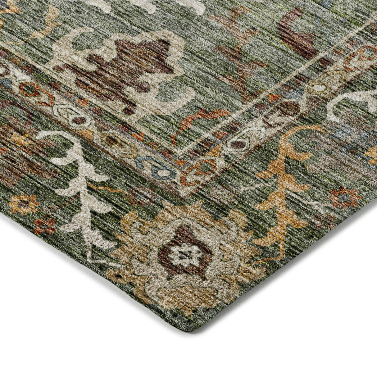 Dalyn Silk Road SR8 Basil Rug corner detail