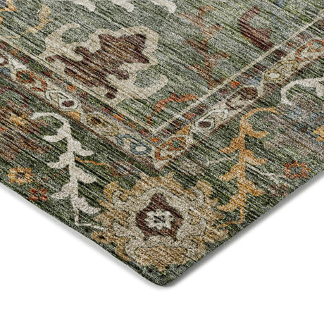 Dalyn Silk Road SR8 Basil Rug corner detail