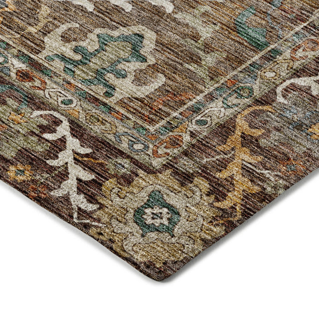Dalyn Silk Road SR8 Chocolate Rug corner detail