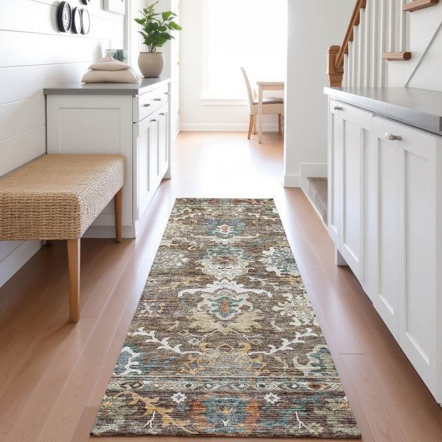 Dalyn Silk Road SR8 Chocolate Rug shown in a room