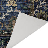 Dalyn Silk Road SR8 Navy Rug backing detail