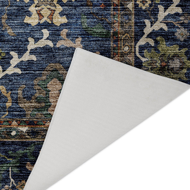 Dalyn Silk Road SR8 Navy Rug backing detail