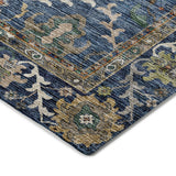 Dalyn Silk Road SR8 Navy Rug corner detail