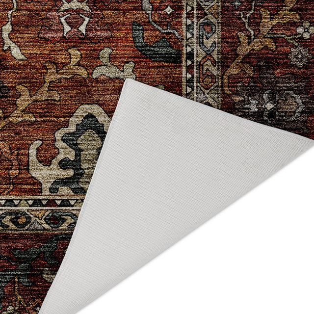 Dalyn Silk Road SR8 Paprika Rug backing detail