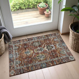 Dalyn Silk Road SR8 Paprika Rug shown in a room
