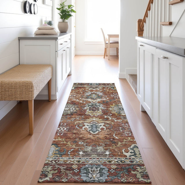 Dalyn Silk Road SR8 Paprika Rug shown in a room